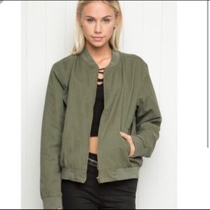Brandy Melville olive green jacket